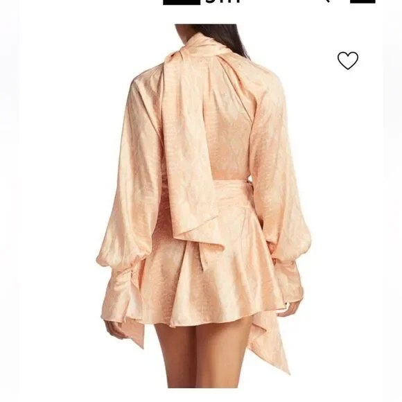 Acler Blush  snake print Mini Dress, US6 - Picture 3 of 16